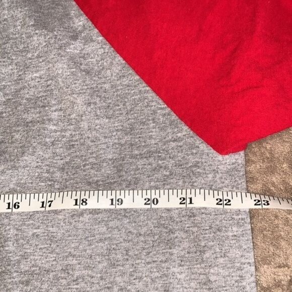 Pro Club Comfort Raglan Baseball Tee XL Red & Gray - Picture 7 of 8